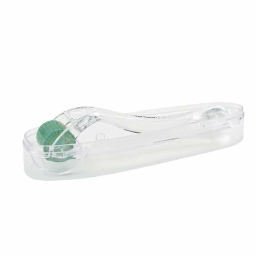 Derma roller in a transparent case